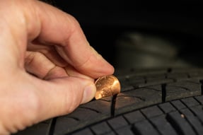 Car Tire - Penny Coin Abraham's Head