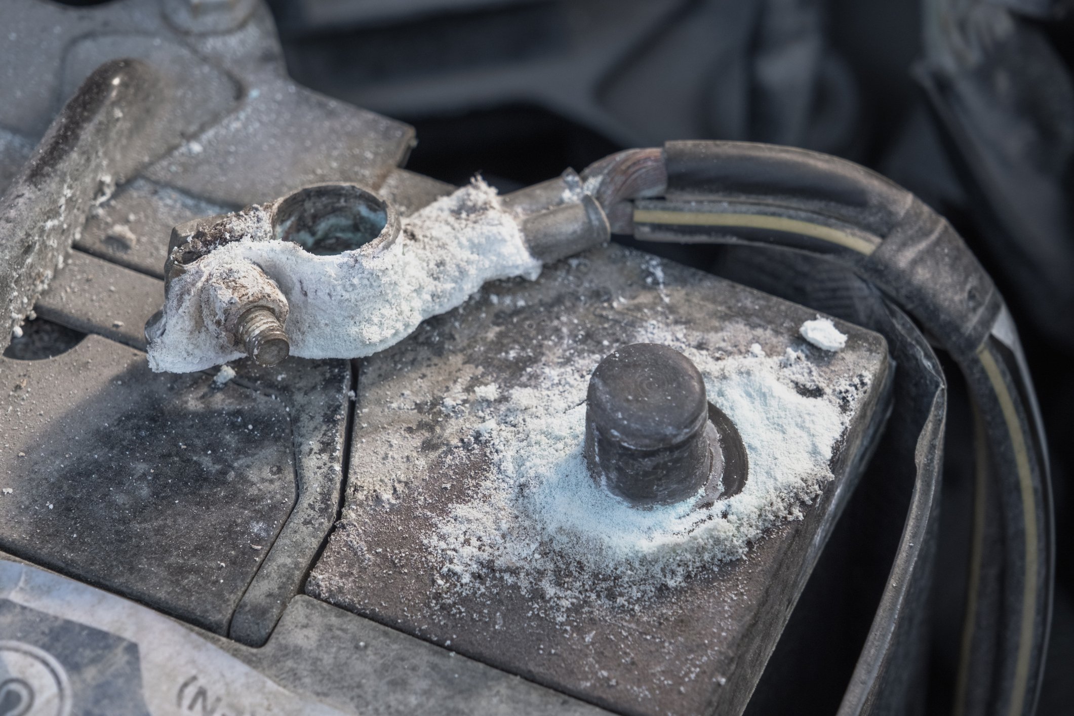 Corrosion on Car Battery 