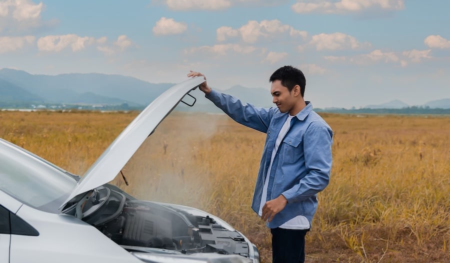 Overheating Car