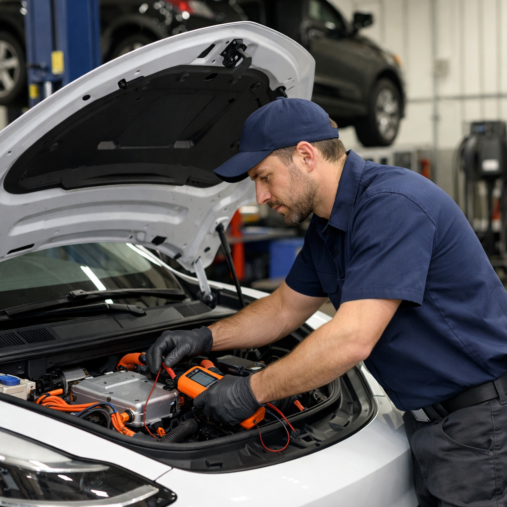 Tinker | EVs for Gas-Engine Techs: What Actually Changes in the Bay